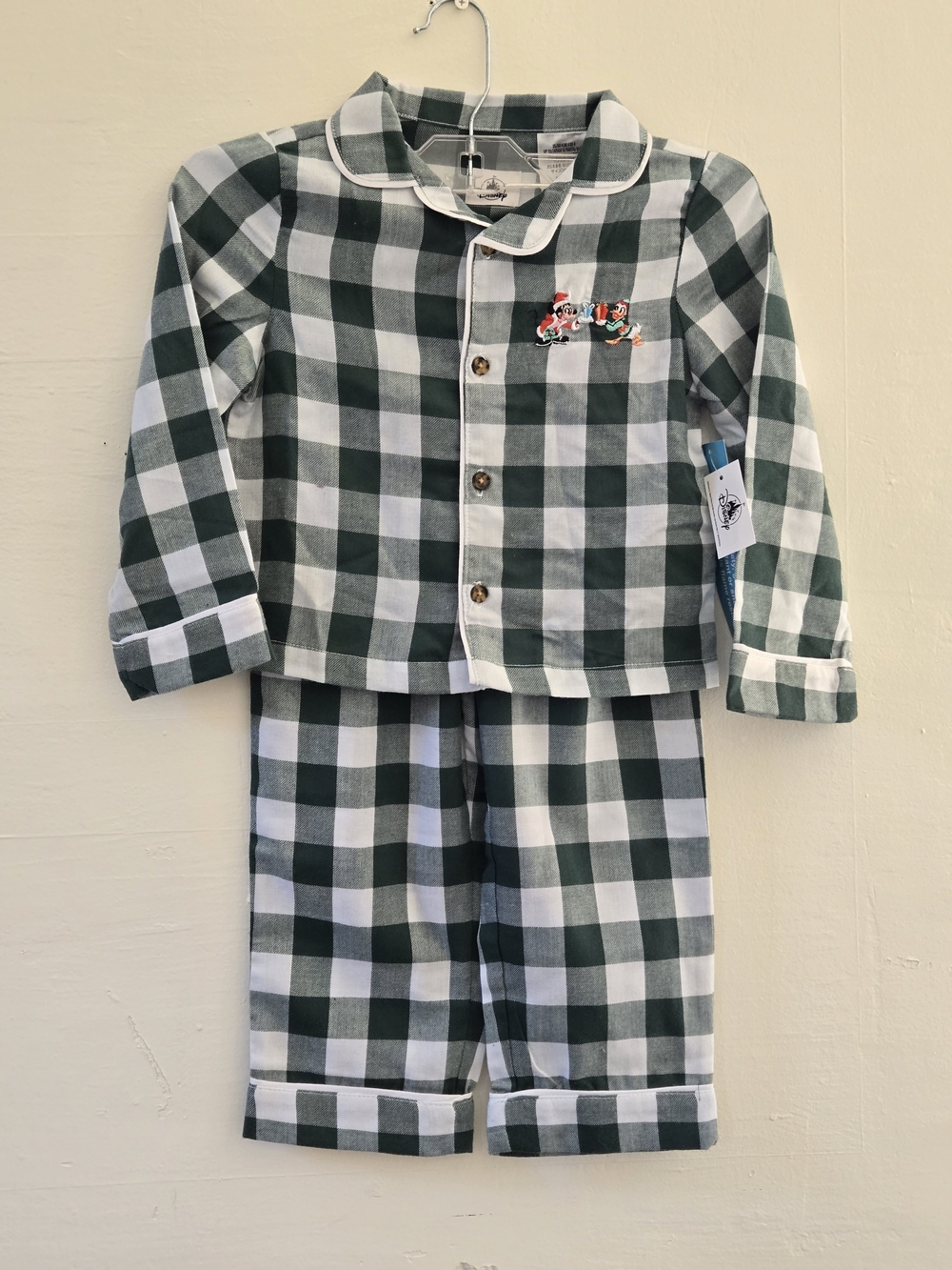 Disney Plaid Mickey & Donald PJ Set